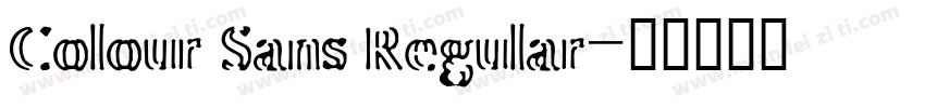 Colour Sans Regular字体转换